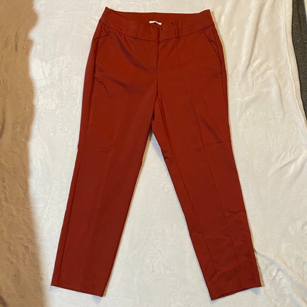 The Curvy Allie Straight Leg Red Pant